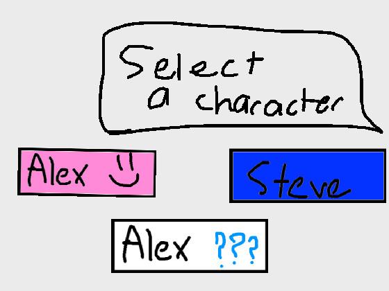 Talk to Alex or Steve Minecraft 1