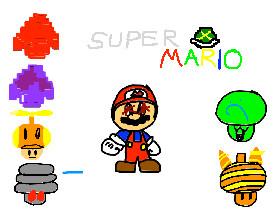 Super mario power ups: mushrooms 1