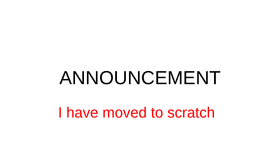 ANNOUNCEMENT