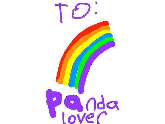 Panda rainbow