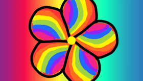 Rainbow flower