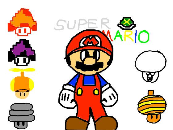 Super mario power ups: mushrooms 1