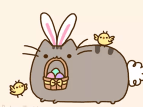 Pusheen in easter