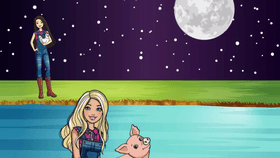 Barbie saves a pig