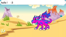 my pink and blue dragon