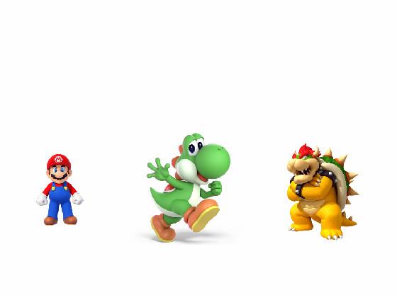 Yoshi and Mario v.s Bowser