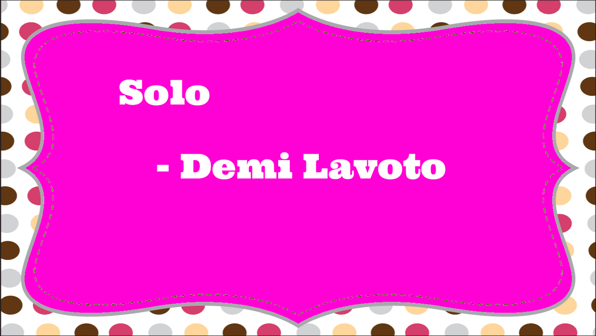 Solo-Demi Lavoto