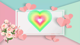 Rainbow Hearts