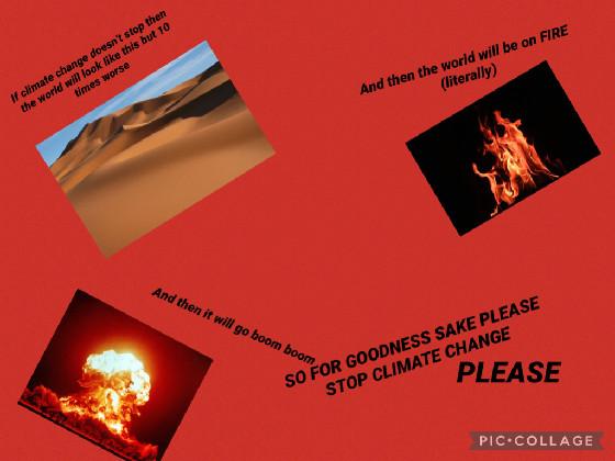 My climate change poster.