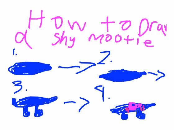 how to draw a shy mootie 