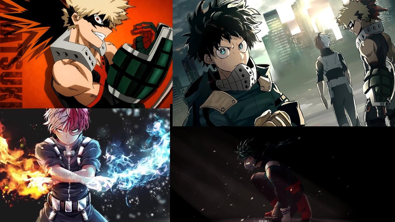 Deku, Bakugou, Shoto Todoroki