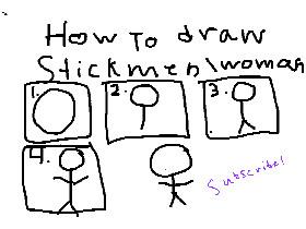 How to draw a stickman