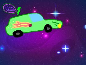 car in space