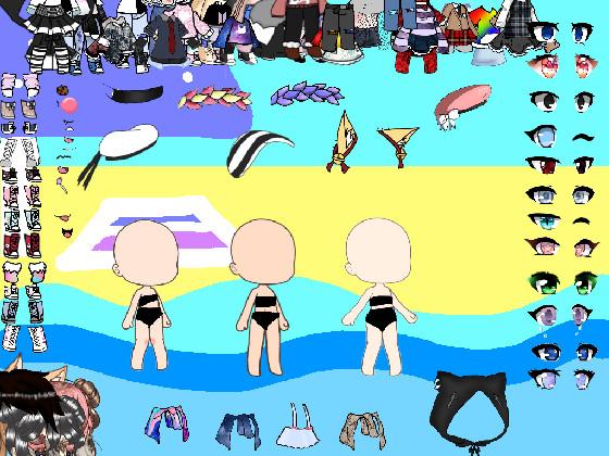 Gacha Life Beach dressup!