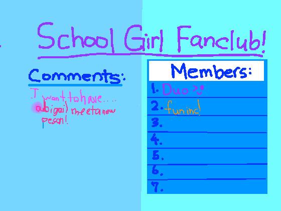 School Girl Fanclub 1