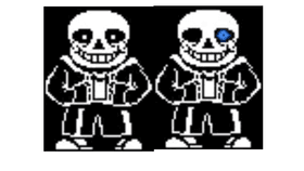 sans glowy eye