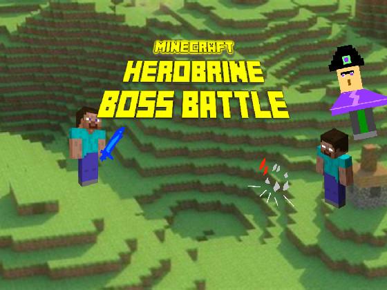 minecraft herobrine boss battle