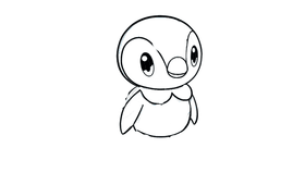 How to draw Piplup