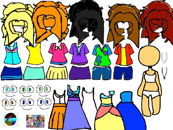 Lego friends dress up game