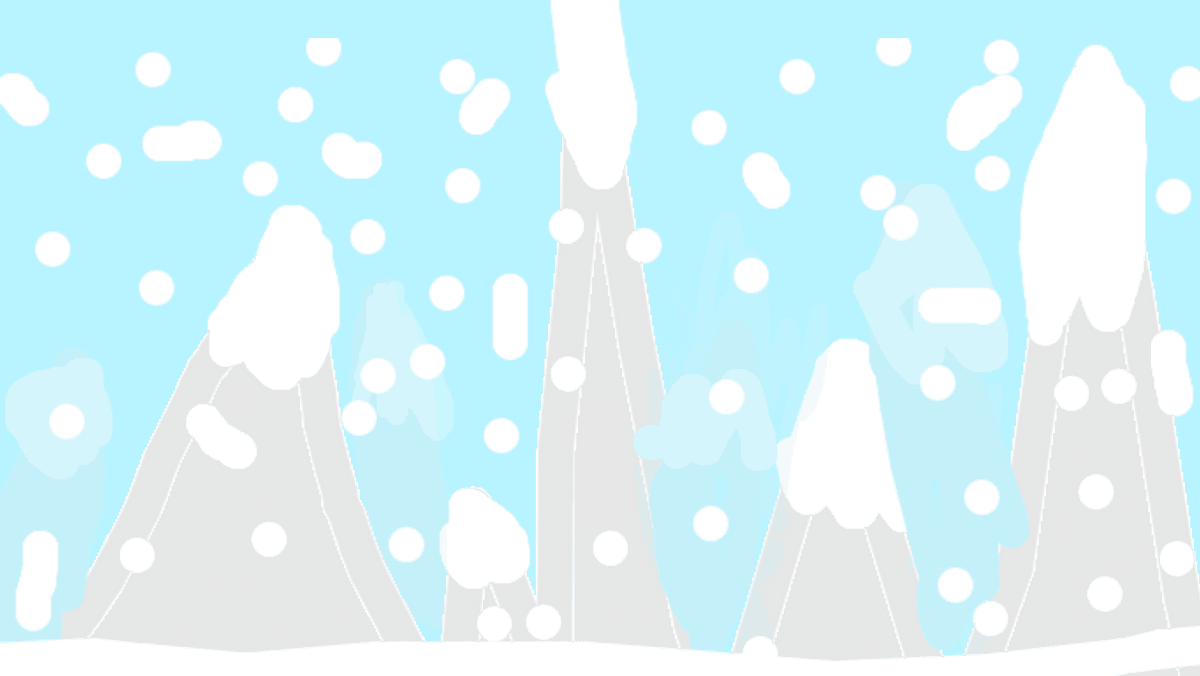 pretty view: snow mountains