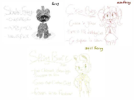 my fav FNaF characters