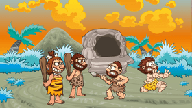 Cave people war