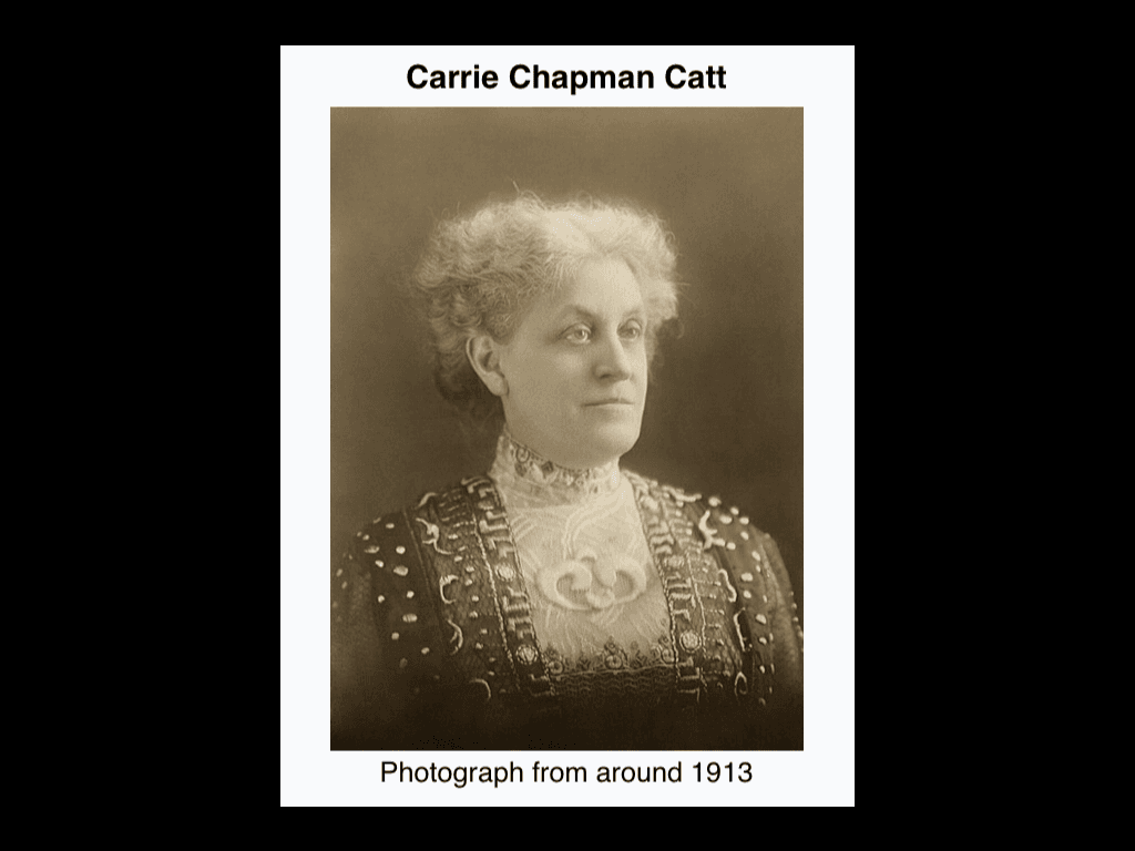 Who is Carrie chapman catt?