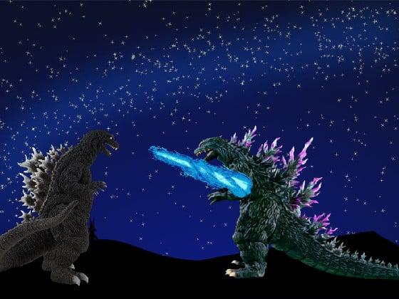 Godzilla gmk ( 2001) vs 2000/1999