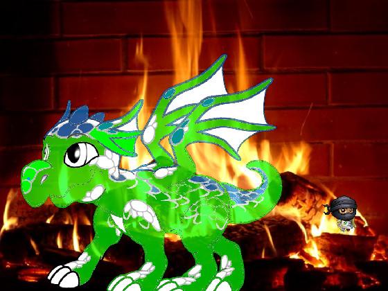 calm music with burnning dragon 1