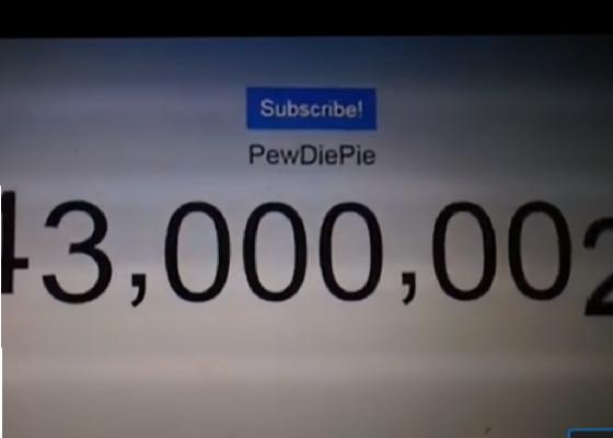 PewDiePie hits 43million