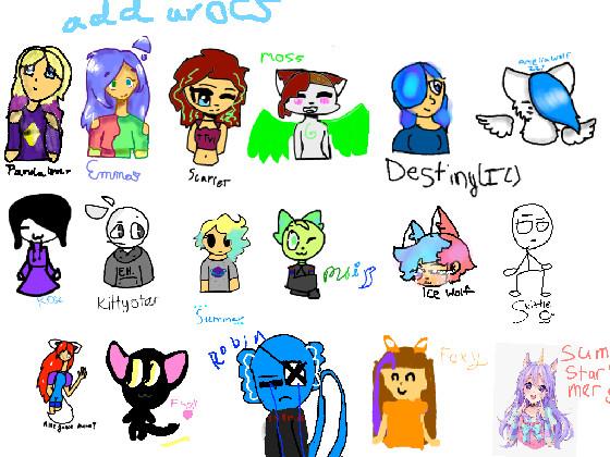 Add your oc’s! by furrythecat UWU 1 1