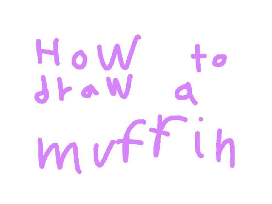 how to draw a muffin