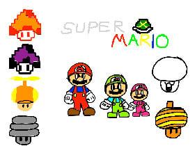 Super mario power ups: mushrooms 1