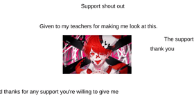 Support shout out