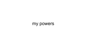 my power