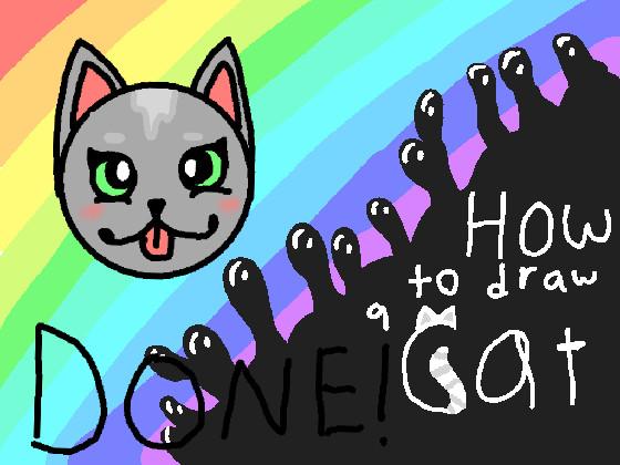 how to draw a cat!