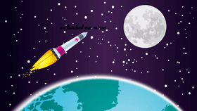 to the moon.