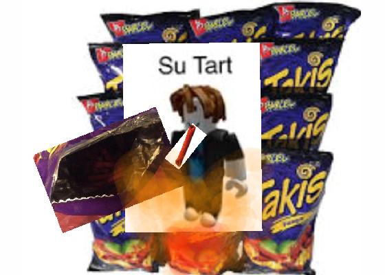 su tart eats  HOT takis