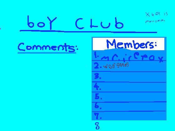 boy club (NO GIRLS) 1