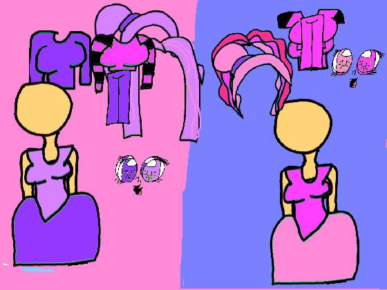 purple and pink dress up