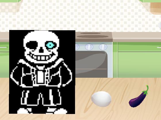 Sans hate HATES his food