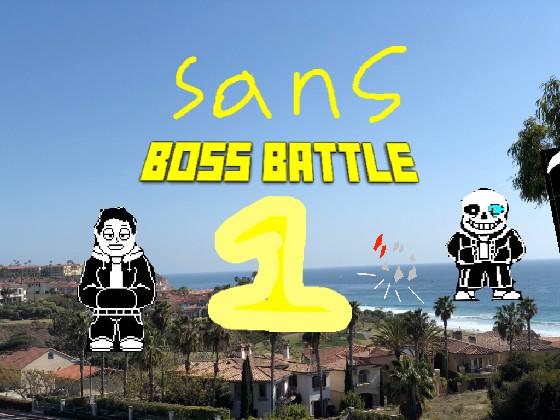 undertale sans boss battle 1