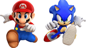 click me mario dash but sonic is mario