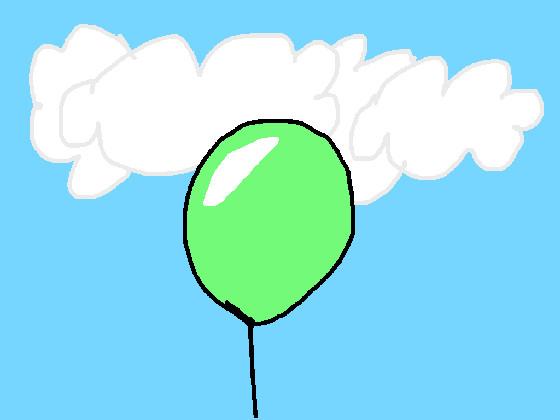 green baloon