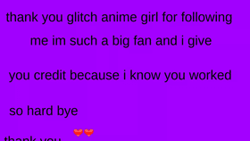 for : glitch anime girl