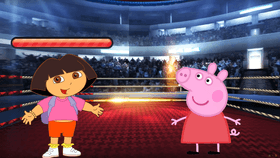 Peppa fights Dora
