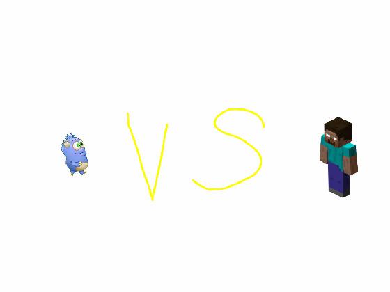 lil blue thing VS herobrine