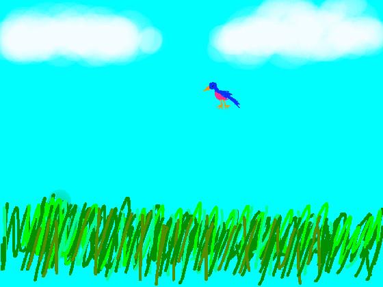 Bird flying