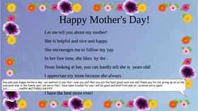 Mother&#039;s Day Mad Libs