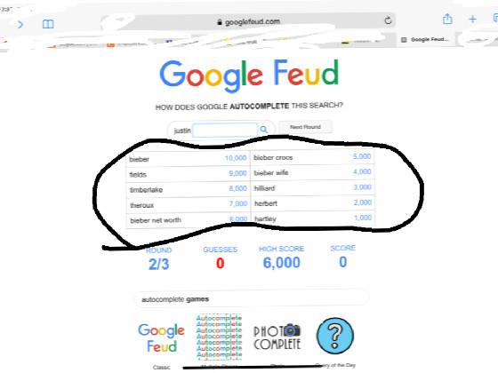 answer for Google Feud